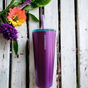 Starbucks puffy Valentine's Purple stainless steel 24 oz Tumbler